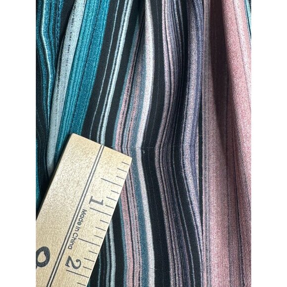 Worthington Striped Semi Sheer Blouse size 3X Multicolor - Picture 4 of 8